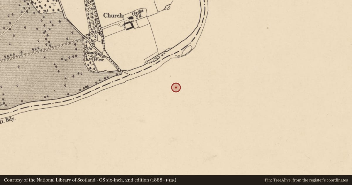 Ordnance Survey six-inch map, 2nd edition (1888–1915) covering the location of Souterrain, Kilmacomma, County Waterford, with a pin at the register's coordinates