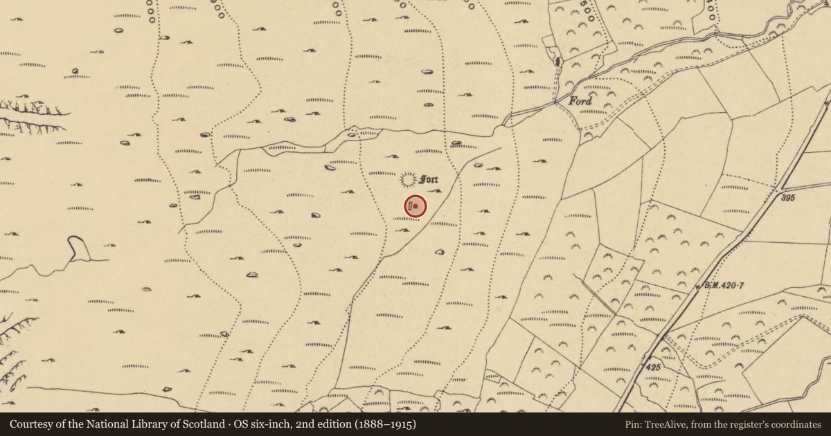 Ordnance Survey six-inch map, 2nd edition (1888–1915) covering the location of House - indeterminate date, Kilclooney, County Waterford, with a pin at the register's coordinates