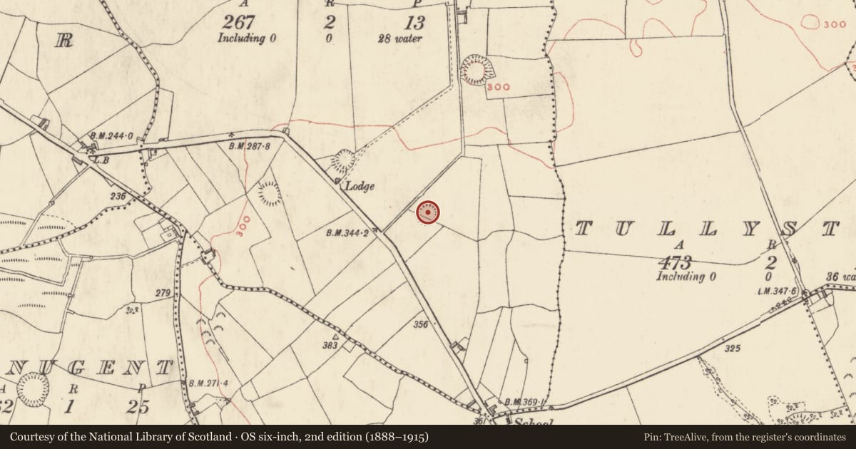 Ordnance Survey six-inch map, 2nd edition (1888–1915) covering the location of Ringfort - rath, Money, County Westmeath, with a pin at the register's coordinates