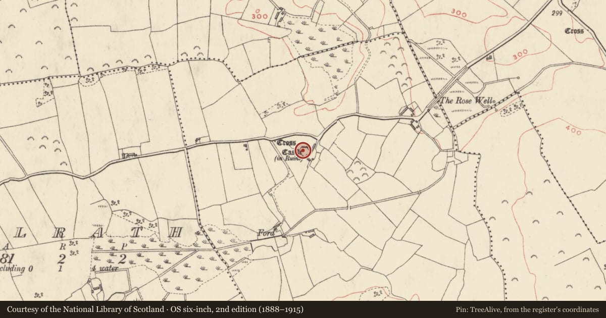 Ordnance Survey six-inch map, 2nd edition (1888–1915) covering the location of Castle - unclassified, Bigwood, County Westmeath, with a pin at the register's coordinates