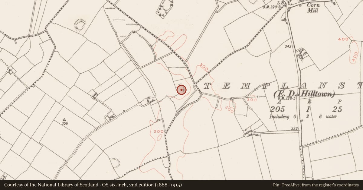 Ordnance Survey six-inch map, 2nd edition (1888–1915) covering the location of Ringfort - unclassified, Corbally, County Westmeath, with a pin at the register's coordinates