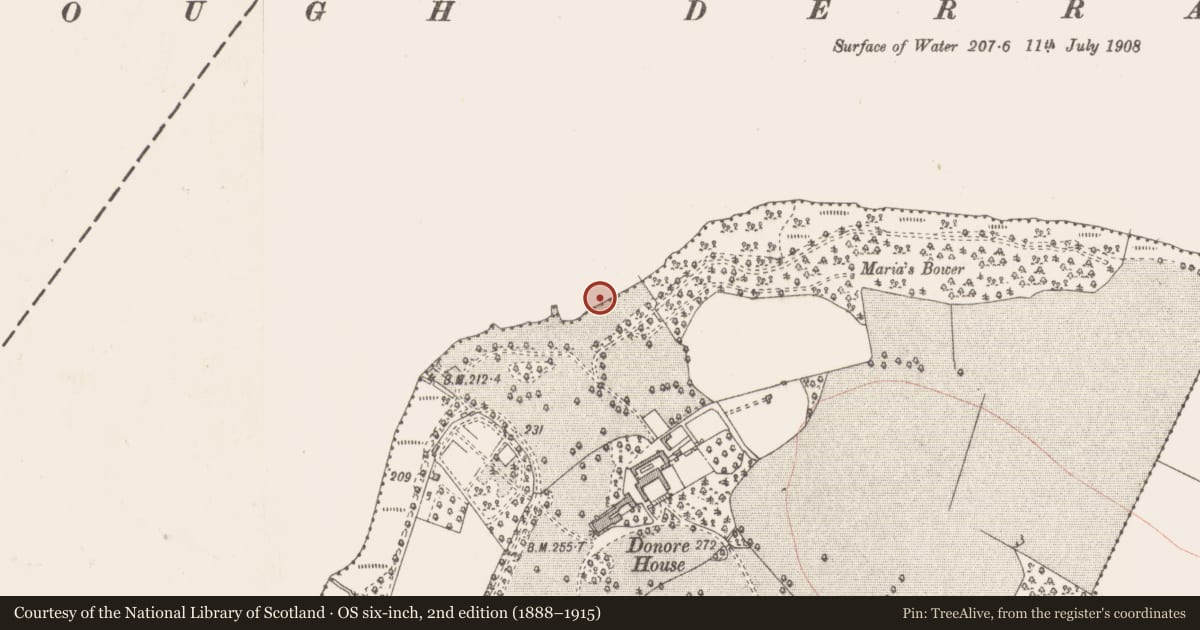 Ordnance Survey six-inch map, 2nd edition (1888–1915) covering the location of Prehistoric site - lithic scatter, Donore, County Westmeath, with a pin at the register's coordinates