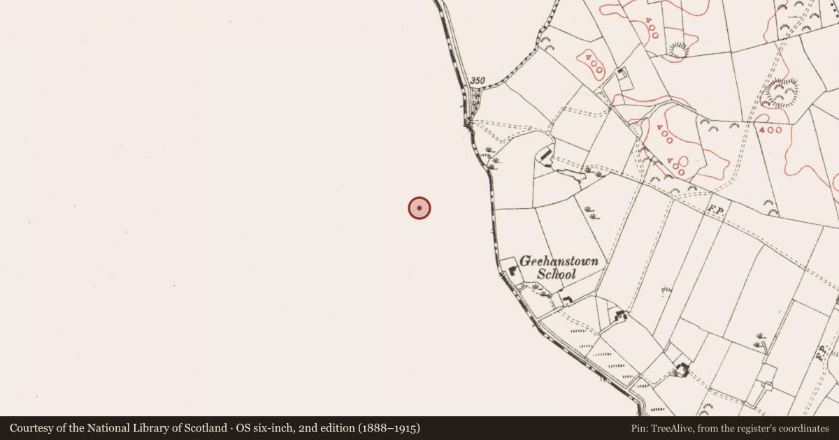 Ordnance Survey six-inch map, 2nd edition (1888–1915) covering the location of Ringfort - rath, Kilgar, County Westmeath, with a pin at the register's coordinates
