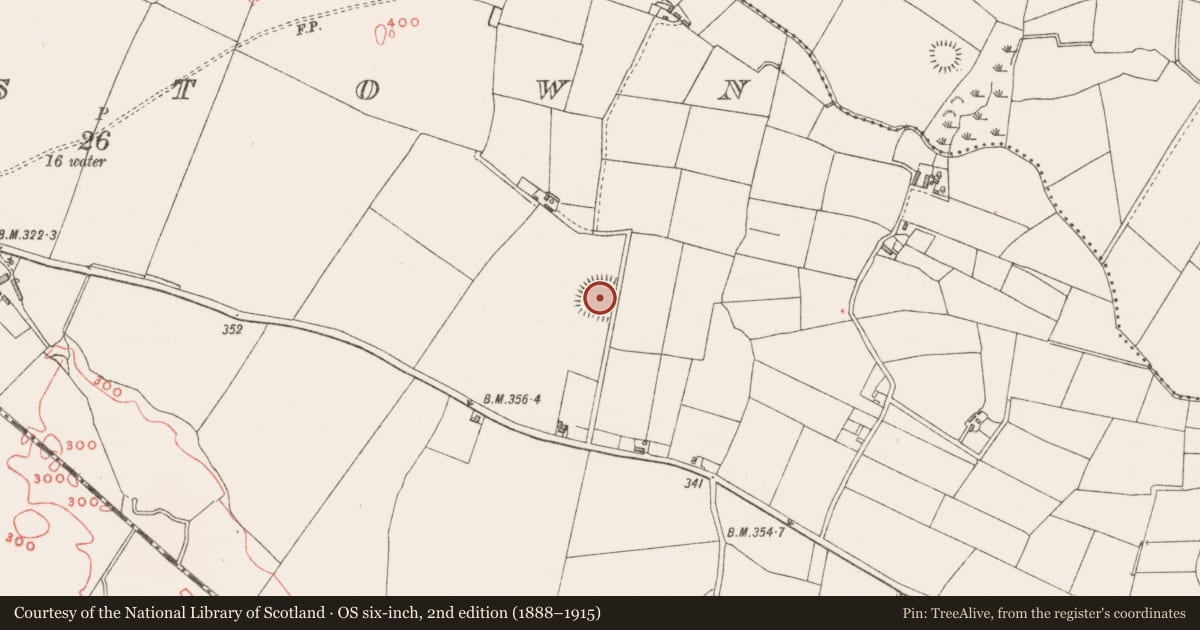Ordnance Survey six-inch map, 2nd edition (1888–1915) covering the location of Ringfort - rath, Cummerstown, County Westmeath, with a pin at the register's coordinates