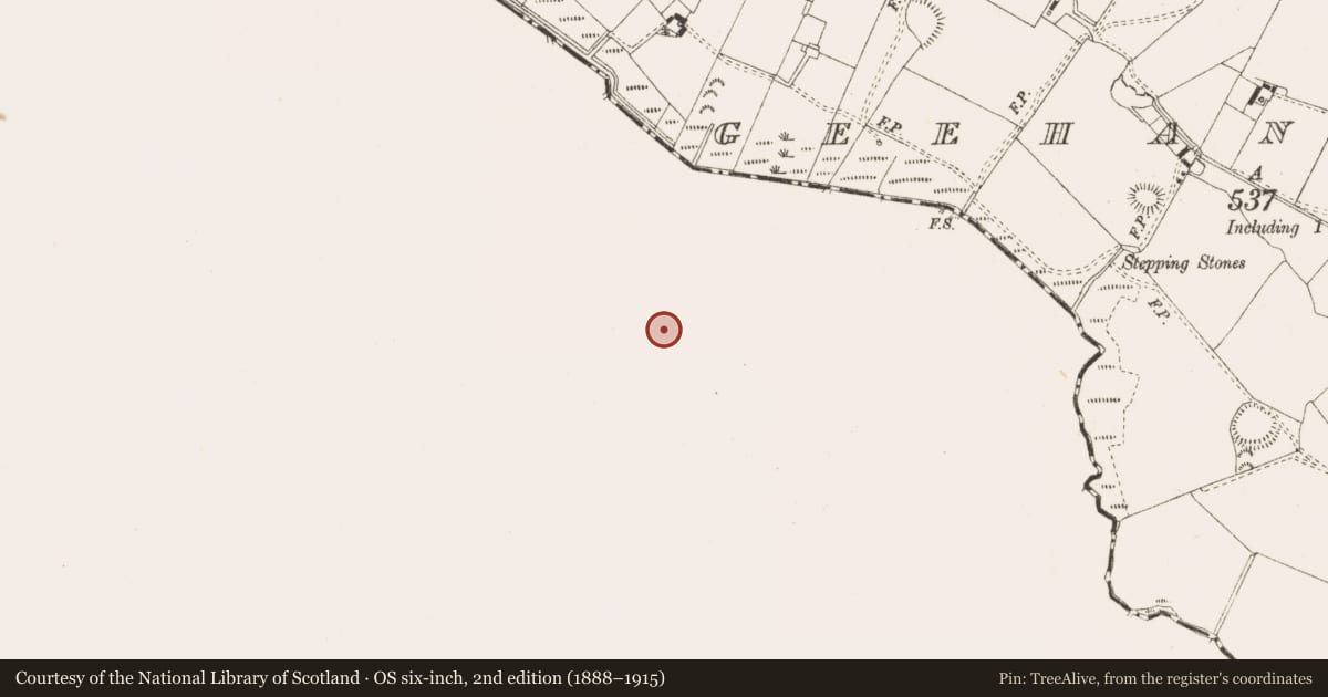 Ordnance Survey six-inch map, 2nd edition (1888–1915) covering the location of Ringfort - unclassified, Archerstown, County Westmeath, with a pin at the register's coordinates