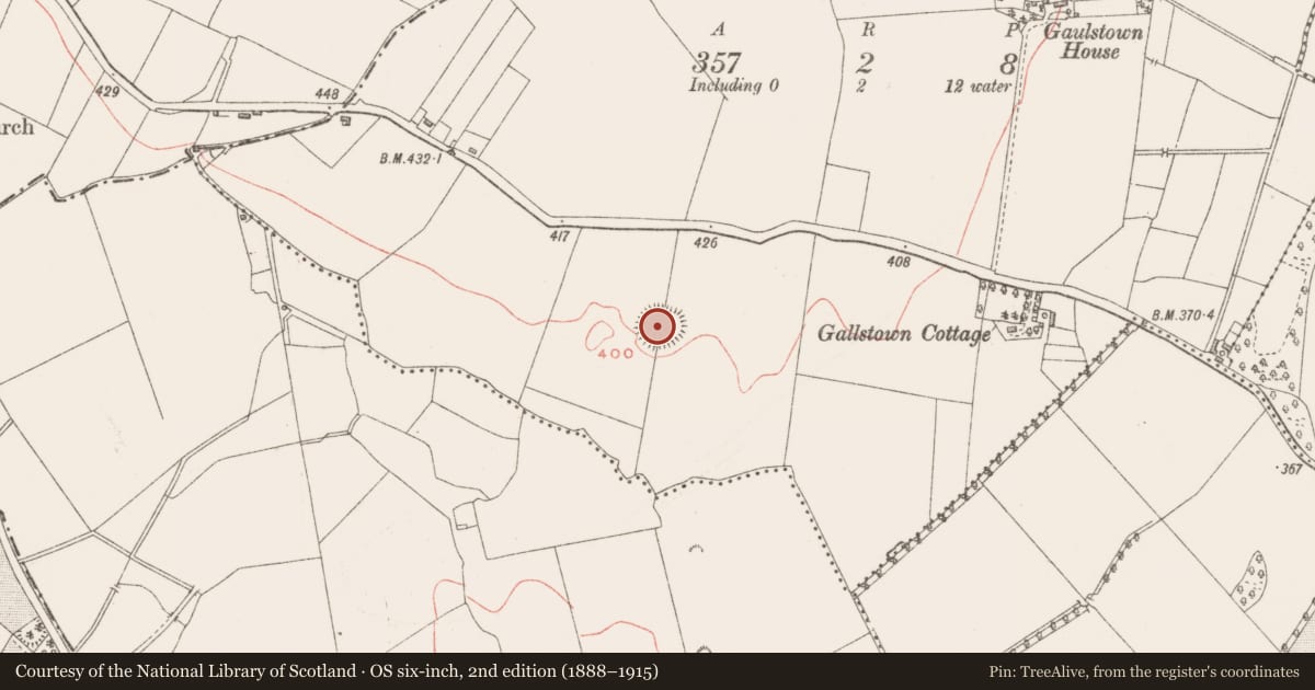 Ordnance Survey six-inch map, 2nd edition (1888–1915) covering the location of Ringfort - rath, Ballynagall, County Westmeath, with a pin at the register's coordinates