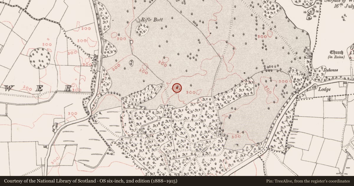 Ordnance Survey six-inch map, 2nd edition (1888–1915) covering the location of Barrow - unclassified, Killua, County Westmeath, with a pin at the register's coordinates