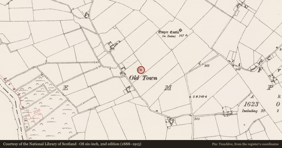 Ordnance Survey six-inch map, 2nd edition (1888–1915) covering the location of Ringfort - rath, Emper, County Westmeath, with a pin at the register's coordinates