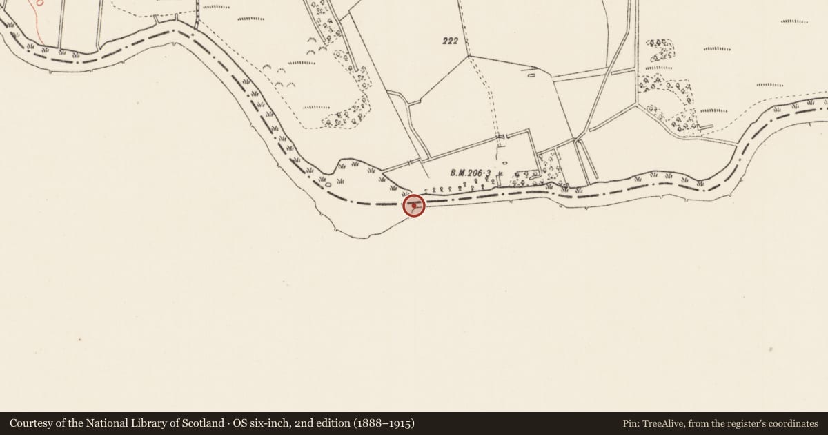 Ordnance Survey six-inch map, 2nd edition (1888–1915) covering the location of Ford, Emper, County Westmeath, with a pin at the register's coordinates