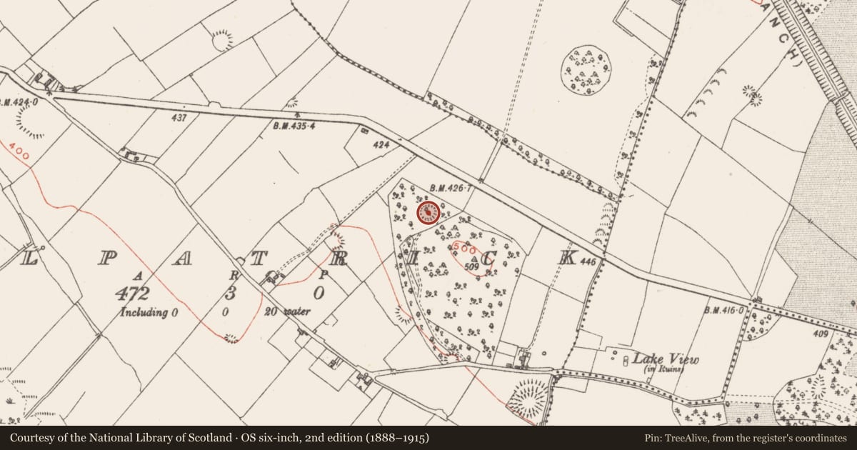 Ordnance Survey six-inch map, 2nd edition (1888–1915) covering the location of Ringfort - rath, Kilpatrick, County Westmeath, with a pin at the register's coordinates