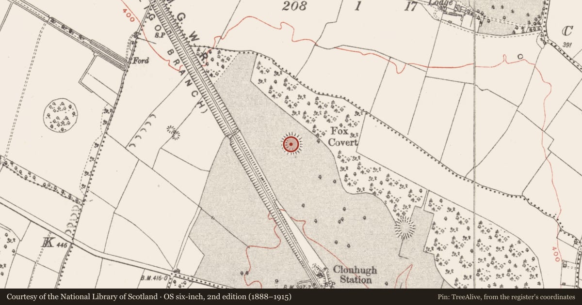 Ordnance Survey six-inch map, 2nd edition (1888–1915) covering the location of Ringfort - rath, Ballynafid, County Westmeath, with a pin at the register's coordinates