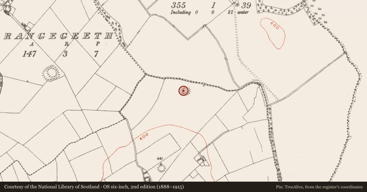 Ordnance Survey six-inch map, 2nd edition (1888–1915) covering the location of Ringfort - rath, Balrath, County Westmeath, with a pin at the register's coordinates