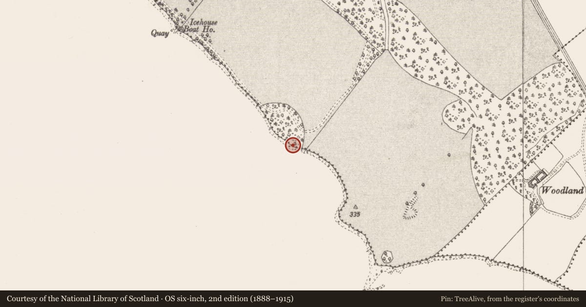 Ordnance Survey six-inch map, 2nd edition (1888–1915) covering the location of Sweathouse, Clanhugh Demesne, County Westmeath, with a pin at the register's coordinates