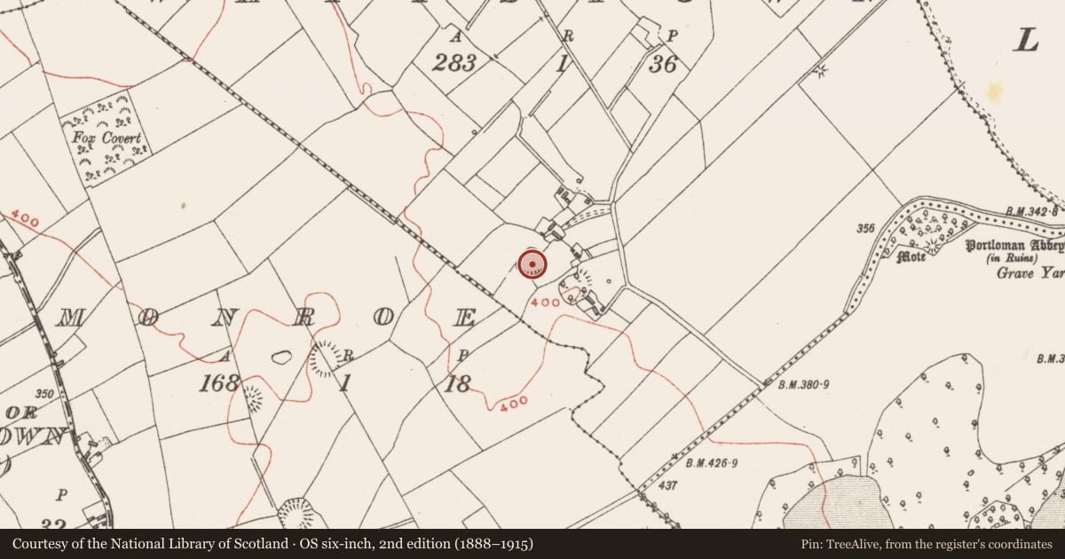Ordnance Survey six-inch map, 2nd edition (1888–1915) covering the location of Ringfort - rath, Wattstown, County Westmeath, with a pin at the register's coordinates