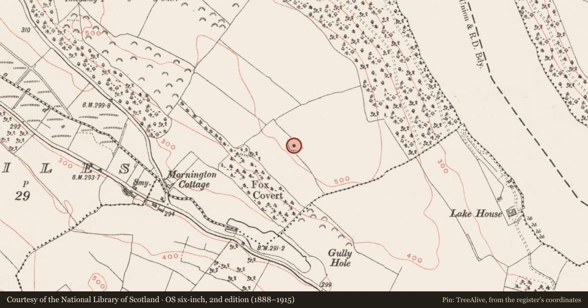 Ordnance Survey six-inch map, 2nd edition (1888–1915) covering the location of Ringfort - rath, Knockbody, County Westmeath, with a pin at the register's coordinates
