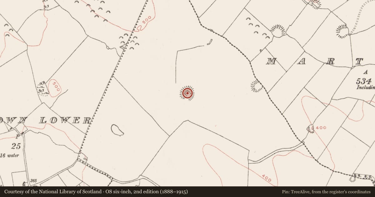 Ordnance Survey six-inch map, 2nd edition (1888–1915) covering the location of Ringfort - unclassified, Galmoylestown Upper, County Westmeath, with a pin at the register's coordinates