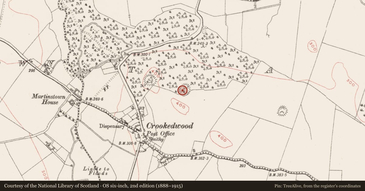 Ordnance Survey six-inch map, 2nd edition (1888–1915) covering the location of Ringfort - rath, Taghmon, County Westmeath, with a pin at the register's coordinates