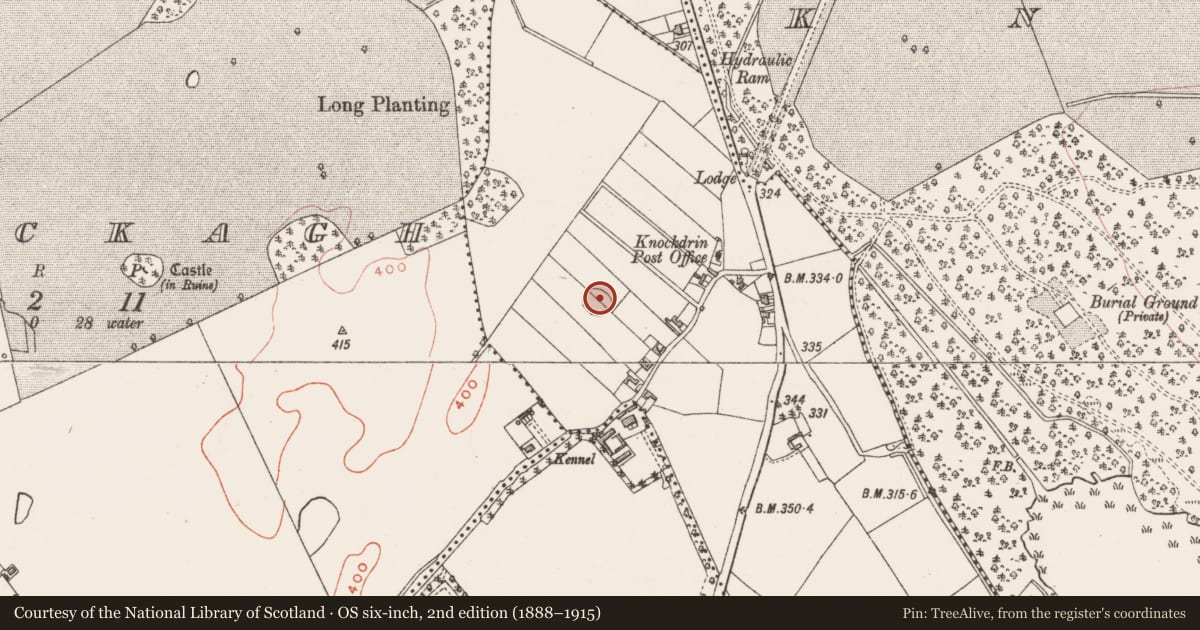Ordnance Survey six-inch map, 2nd edition (1888–1915) covering the location of Ringfort - rath, Quarry, County Westmeath, with a pin at the register's coordinates