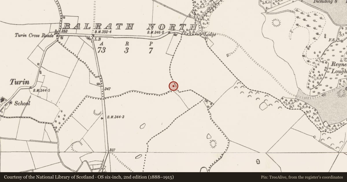 Ordnance Survey six-inch map, 2nd edition (1888–1915) covering the location of Ringfort - unclassified, County Westmeath, with a pin at the register's coordinates