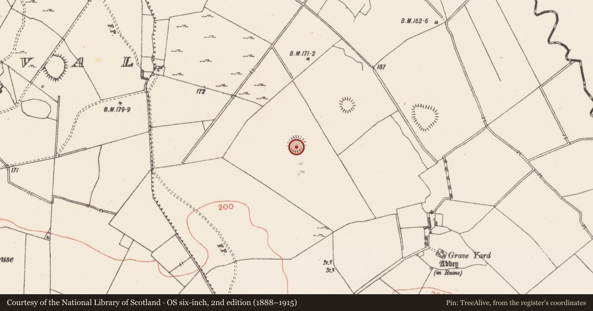 Ordnance Survey six-inch map, 2nd edition (1888–1915) covering the location of Ringfort - rath, Ardnacrany North, County Westmeath, with a pin at the register's coordinates