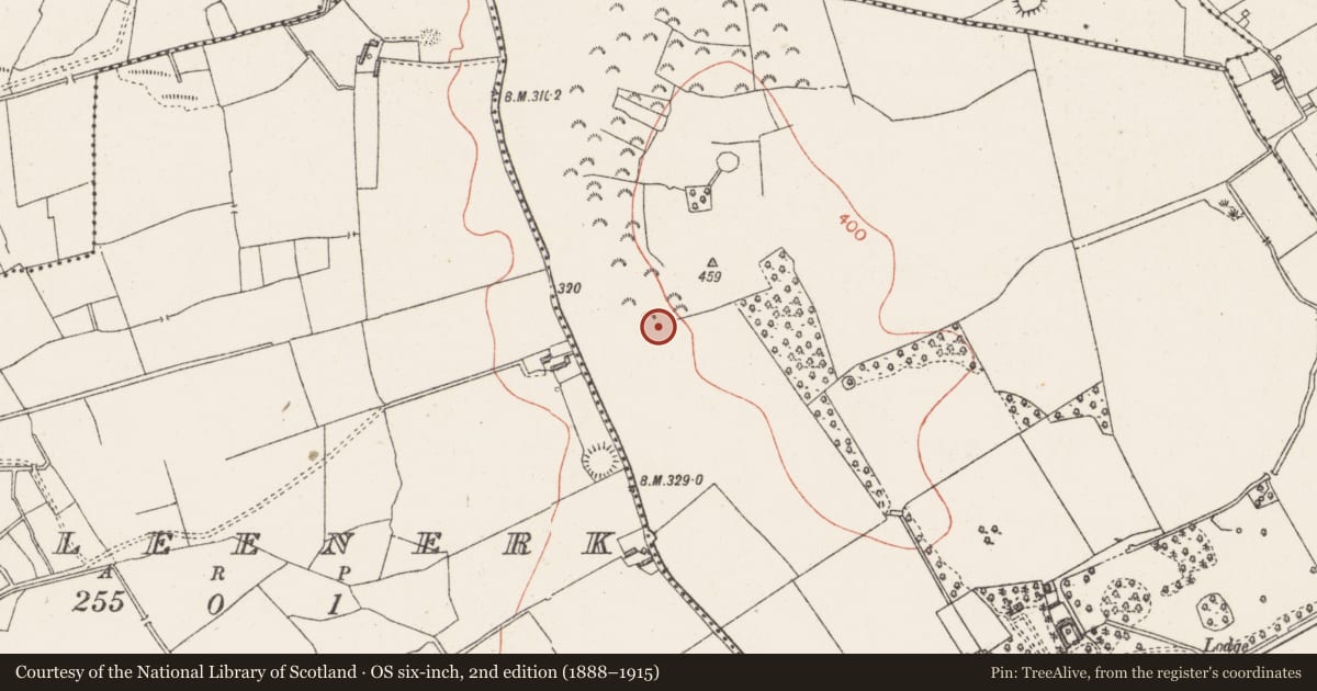 Ordnance Survey six-inch map, 2nd edition (1888–1915) covering the location of Ritual site - holy well, Tobercormick, County Westmeath, with a pin at the register's coordinates