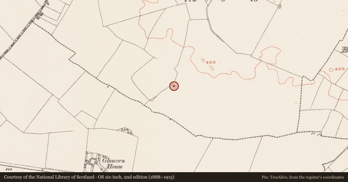 Ordnance Survey six-inch map, 2nd edition (1888–1915) covering the location of Barrow - ring-barrow, Balgarrett, County Westmeath, with a pin at the register's coordinates