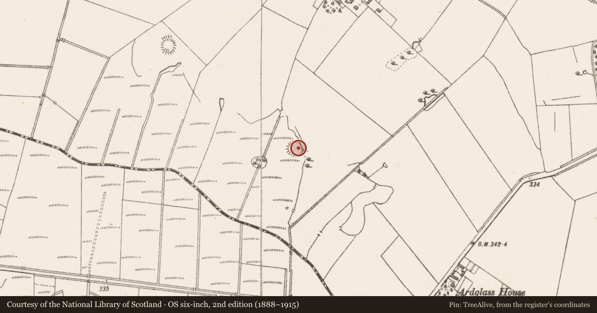 Ordnance Survey six-inch map, 2nd edition (1888–1915) covering the location of Ringfort - rath, Cooksborough, County Westmeath, with a pin at the register's coordinates