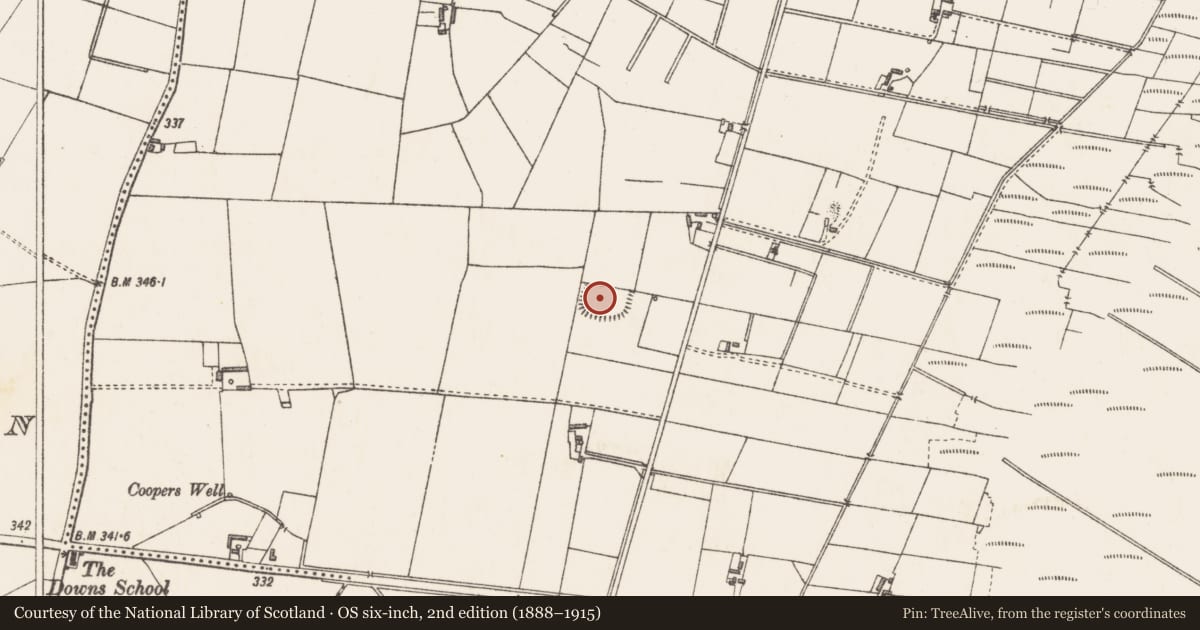 Ordnance Survey six-inch map, 2nd edition (1888–1915) covering the location of Ringfort - rath, Newdown, County Westmeath, with a pin at the register's coordinates
