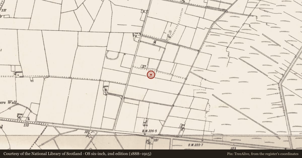 Ordnance Survey six-inch map, 2nd edition (1888–1915) covering the location of Ringfort - rath, Newdown, County Westmeath, with a pin at the register's coordinates