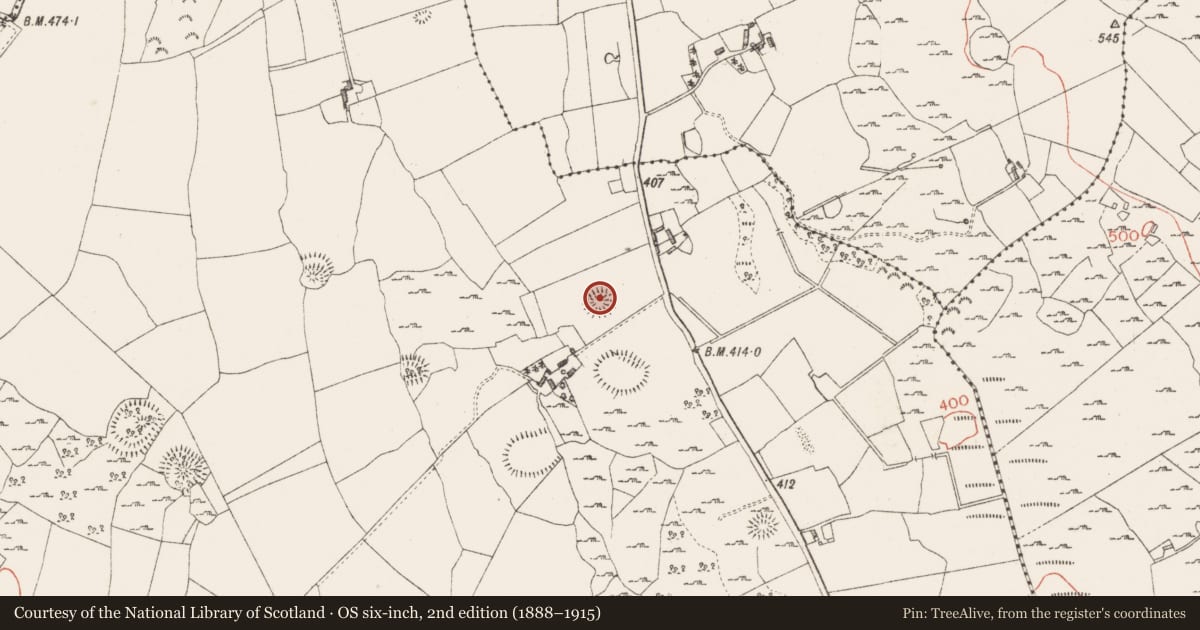 Ordnance Survey six-inch map, 2nd edition (1888–1915) covering the location of Ringfort - rath, Killeenbrack, County Westmeath, with a pin at the register's coordinates