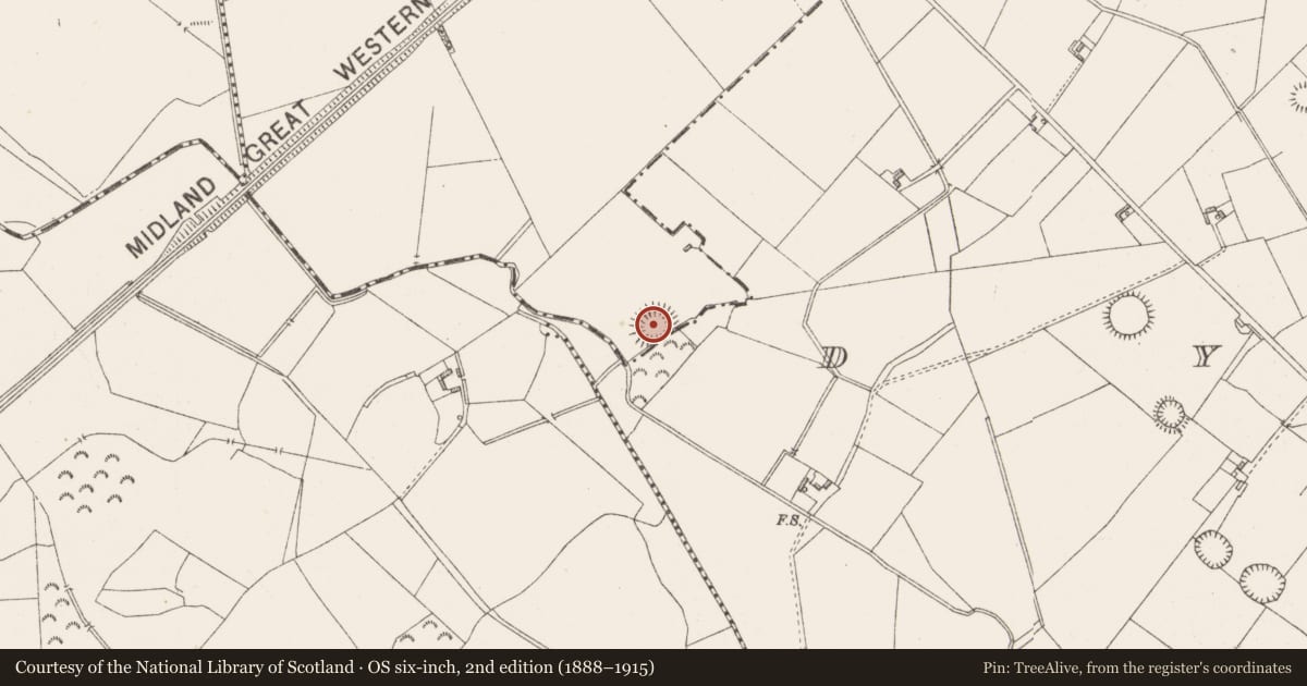 Ordnance Survey six-inch map, 2nd edition (1888–1915) covering the location of Barrow - unclassified, Barrettstown, County Westmeath, with a pin at the register's coordinates