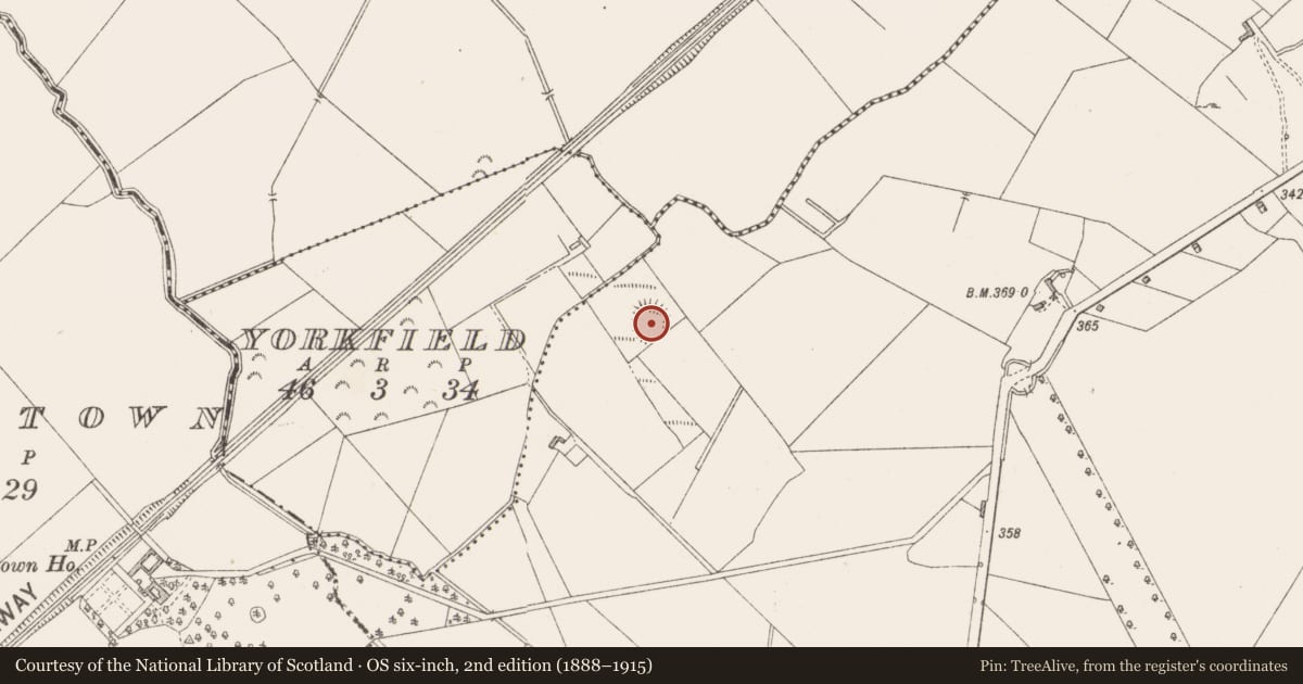 Ordnance Survey six-inch map, 2nd edition (1888–1915) covering the location of Ringfort - rath, Dysart, County Westmeath, with a pin at the register's coordinates