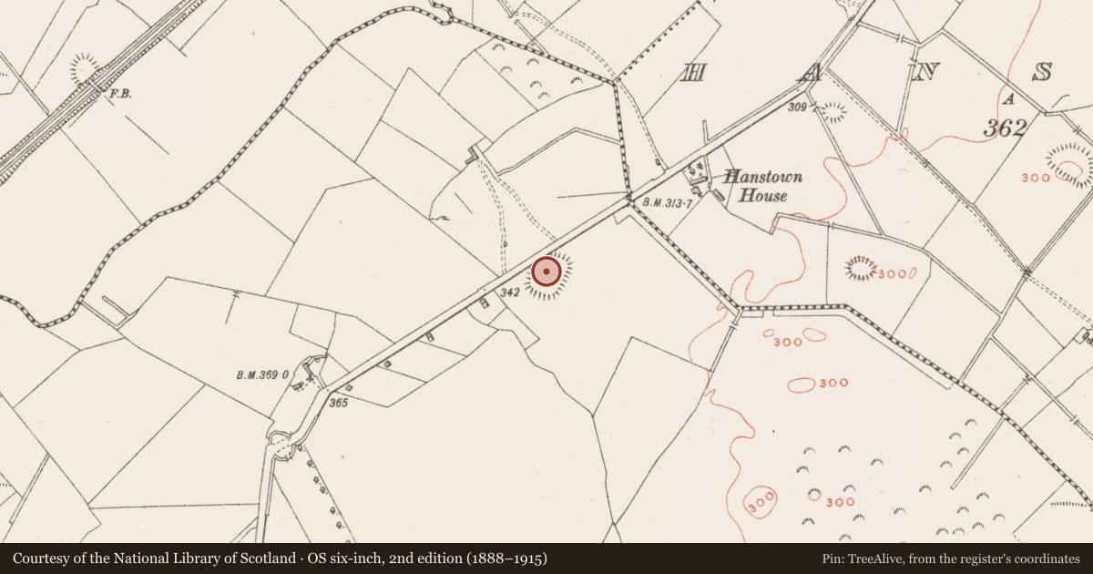 Ordnance Survey six-inch map, 2nd edition (1888–1915) covering the location of Ringfort - rath, Dysart, County Westmeath, with a pin at the register's coordinates