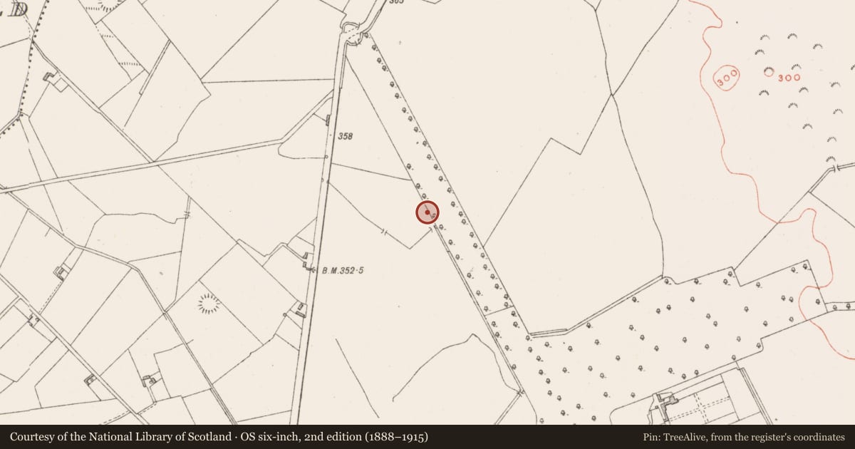 Ordnance Survey six-inch map, 2nd edition (1888–1915) covering the location of Mound, Dysart, County Westmeath, with a pin at the register's coordinates