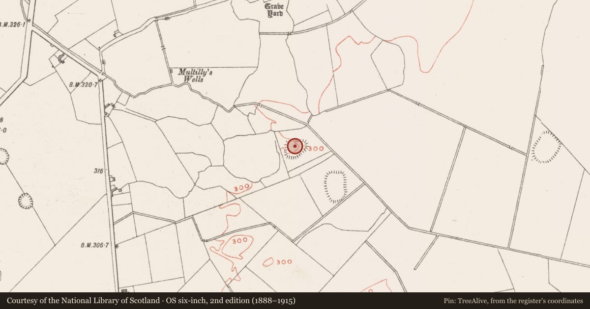 Ordnance Survey six-inch map, 2nd edition (1888–1915) covering the location of Ringfort - rath, Dysart, County Westmeath, with a pin at the register's coordinates