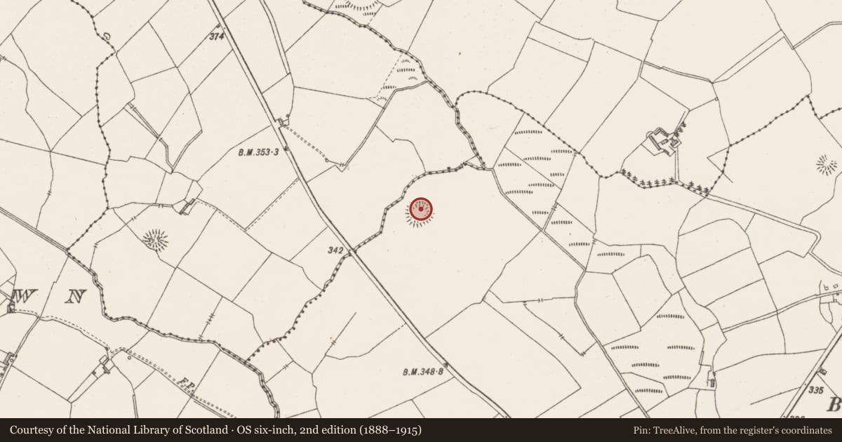 Ordnance Survey six-inch map, 2nd edition (1888–1915) covering the location of Ringfort - rath, Castletown, County Westmeath, with a pin at the register's coordinates