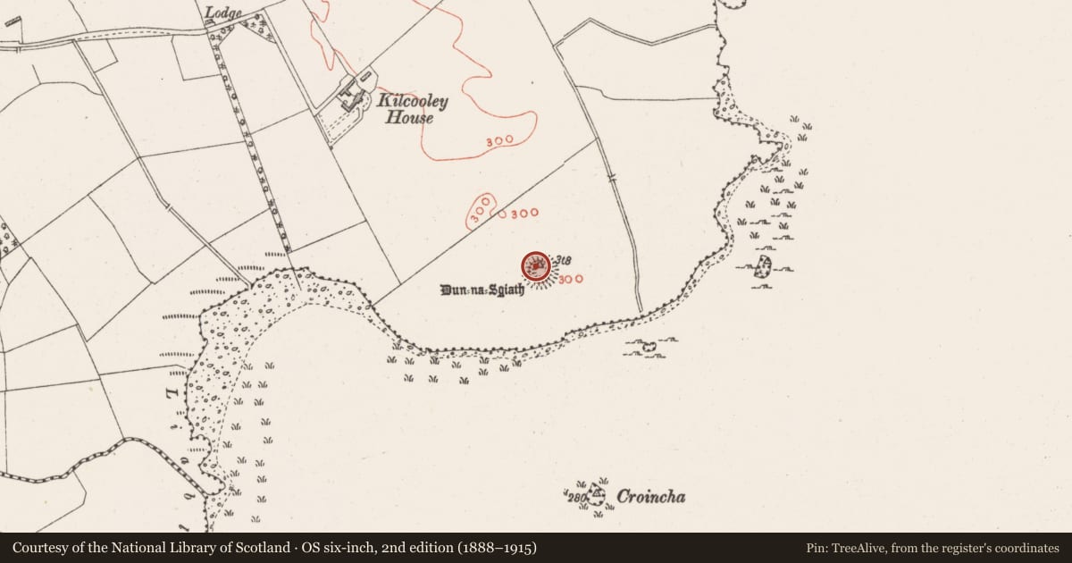 Ordnance Survey six-inch map, 2nd edition (1888–1915) covering the location of Ringfort - rath, Dysart, County Westmeath, with a pin at the register's coordinates