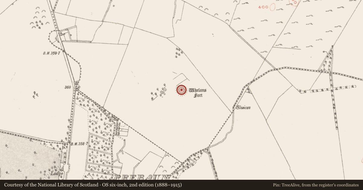 Ordnance Survey six-inch map, 2nd edition (1888–1915) covering the location of House - indeterminate date, Gorteen, County Westmeath, with a pin at the register's coordinates
