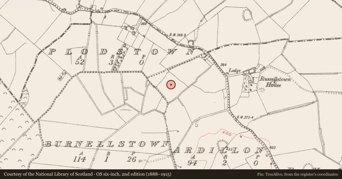 Ordnance Survey six-inch map, 2nd edition (1888–1915) covering the location of Ringfort - rath, Ardillon, County Westmeath, with a pin at the register's coordinates
