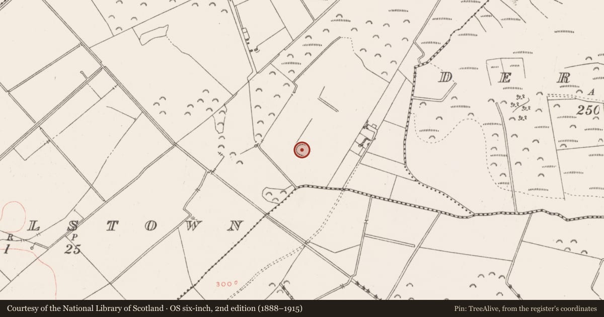 Ordnance Survey six-inch map, 2nd edition (1888–1915) covering the location of Ringfort - rath, Correllstown, County Westmeath, with a pin at the register's coordinates