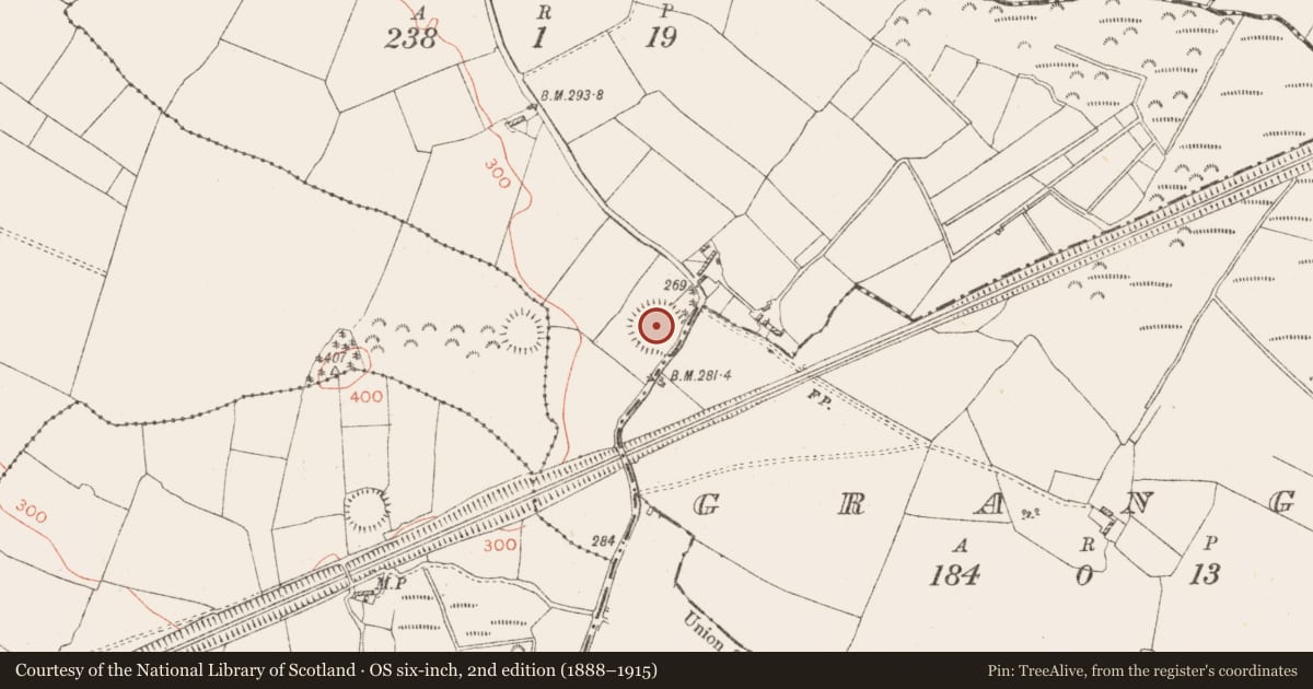 Ordnance Survey six-inch map, 2nd edition (1888–1915) covering the location of Ringfort - rath, Kilcatherina, County Westmeath, with a pin at the register's coordinates