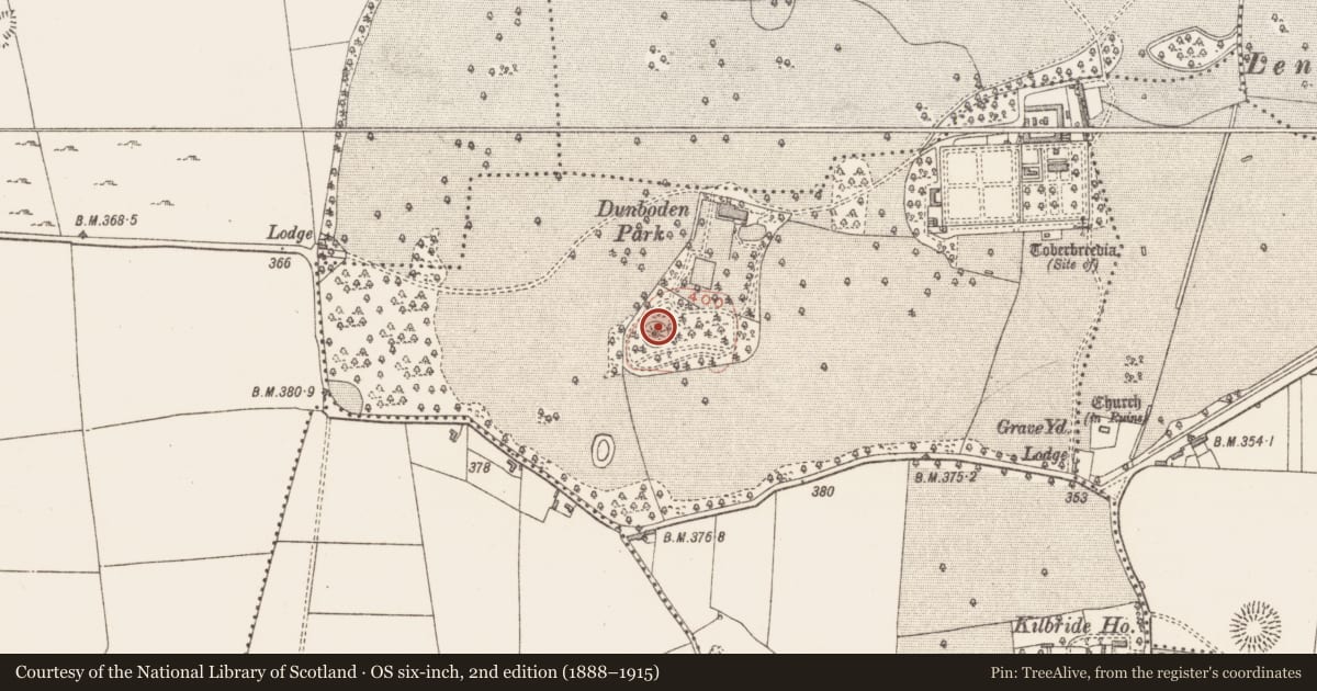 Ordnance Survey six-inch map, 2nd edition (1888–1915) covering the location of Mausoleum, Kilbride, County Westmeath, with a pin at the register's coordinates