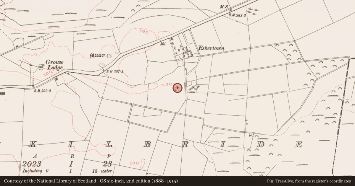 Ordnance Survey six-inch map, 2nd edition (1888–1915) covering the location of Ringfort - unclassified, Pass of Kilbride, County Westmeath, with a pin at the register's coordinates