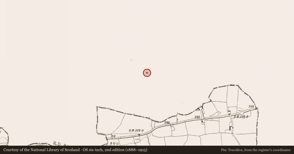 Ordnance Survey six-inch map, 2nd edition (1888–1915) covering the location of Cairn - unclassified, Frevanagh, County Westmeath, with a pin at the register's coordinates