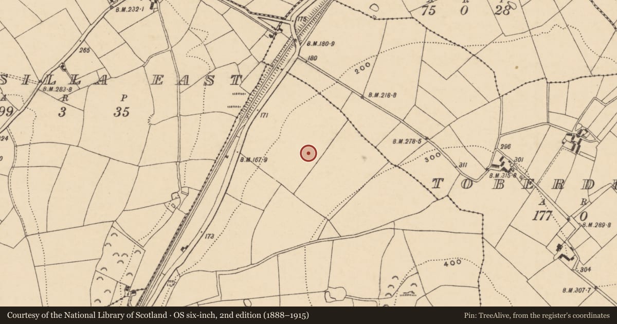 Ordnance Survey six-inch map, 2nd edition (1888–1915) covering the location of Pit-burial, Ask, County Wexford, with a pin at the register's coordinates