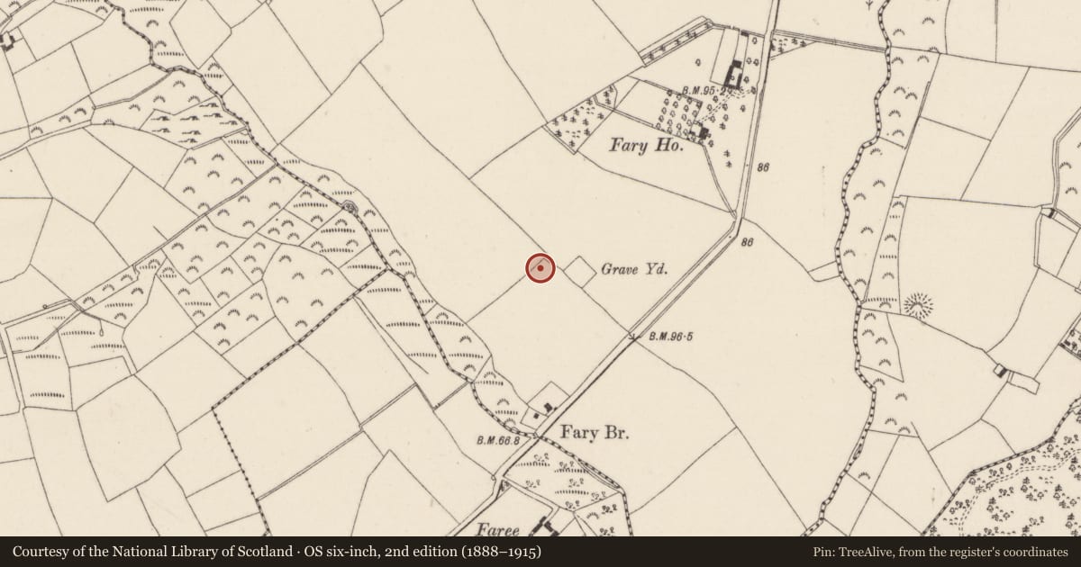 Ordnance Survey six-inch map, 2nd edition (1888–1915) covering the location of Enclosure, Ballyclemock, County Wexford, with a pin at the register's coordinates