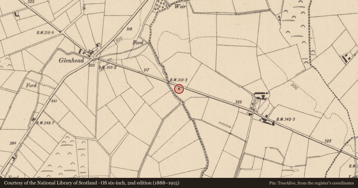 Ordnance Survey six-inch map, 2nd edition (1888–1915) covering the location of House, Magheramore, Causeway Coast and Glens, with a pin at the register's coordinates