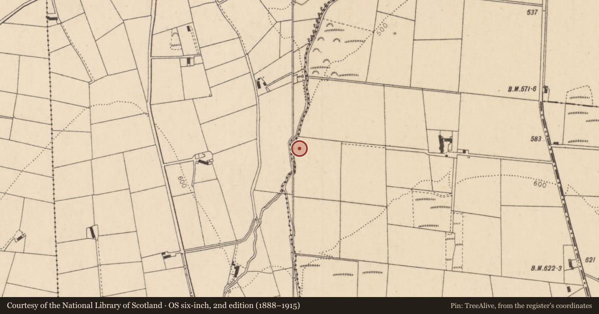 Ordnance Survey six-inch map, 2nd edition (1888–1915) covering the location of Hydraulic Ram, Carnamuff, Causeway Coast and Glens, with a pin at the register's coordinates