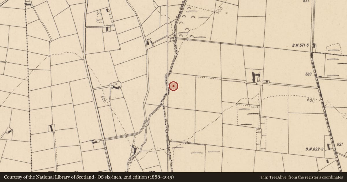 Ordnance Survey six-inch map, 2nd edition (1888–1915) covering the location of Hydraulic Ram, Carnamuff, Causeway Coast and Glens, with a pin at the register's coordinates