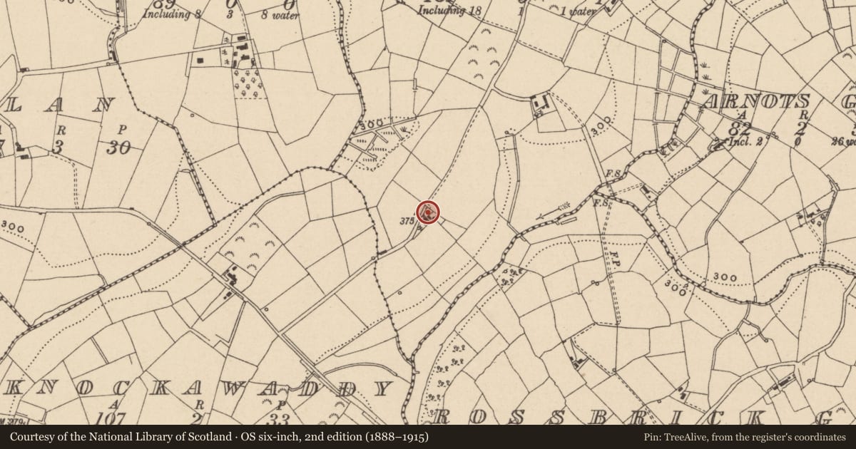 Ordnance Survey six-inch map, 2nd edition (1888–1915) covering the location of House, Dernaglug/Drumaa, Fermanagh and Omagh, with a pin at the register's coordinates